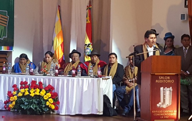 Cocarico habla de coimas, de estigma de corrupción en el INRA y de tráfico de tierras