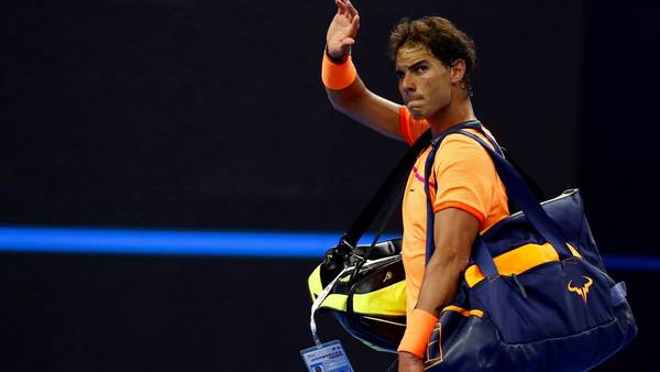 Chau. Rafael Nadal disputó su último partido de 2016 la semana pasada ante Viktor Troicki. (REUTERS / Thomas Peter)