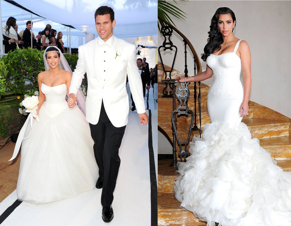 Kim Kardashian se casó en 2011 con el jugador de la NBA, Kris Humphries, después de 10 meses de noviazgo. 72 días después, el 31 de octubre de 2011, ella solicitó el divorcio alegando diferencias irreconciliables. La boda fue todo un espectáculo difundido en su 