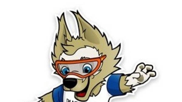 Zabivaka, el lobo elegido para ser la mascota del Mundial de Rusia.
