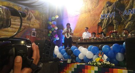 El presidente Evo Morales participa del XXVI aniversario de la Federación Departamental de Mujeres Bartolina Sisa en Cochabamba. Foto: @Canal_BoliviaTV