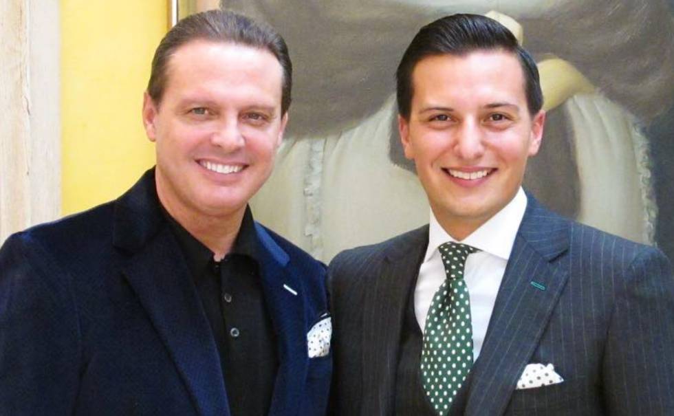 Luis Miguel junto a Nicolas Bijan, dueño de la marca que lleva su apellido.