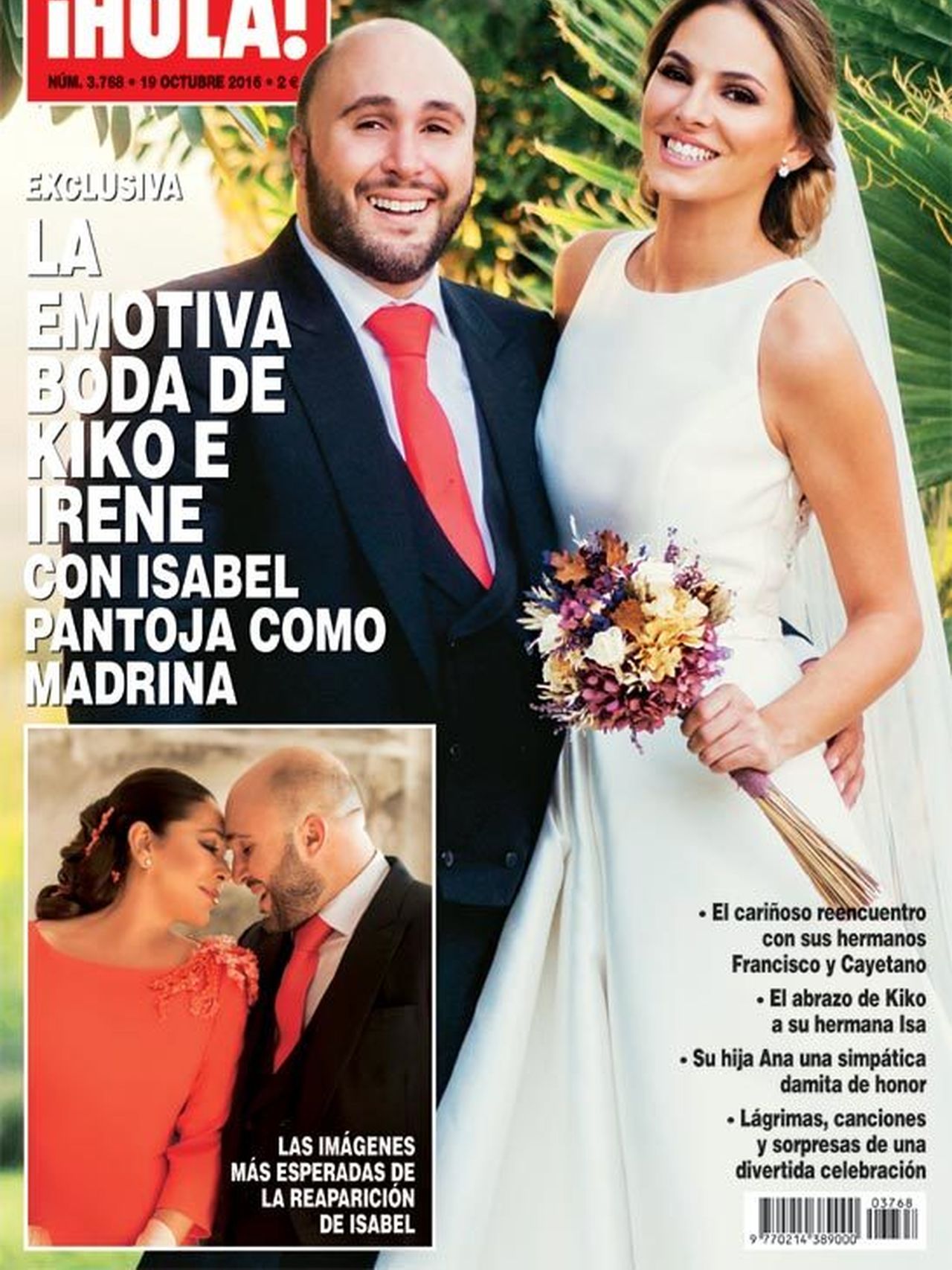 Portada de la revista ¡Hola! en la que Isabel aparece por primera vez tras la condena