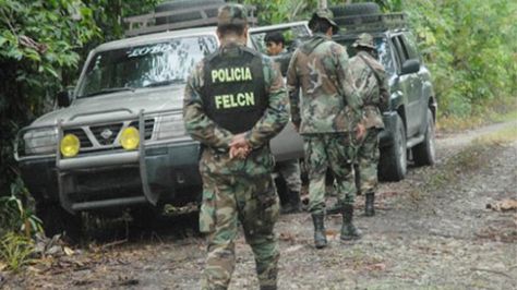 Efectivos de la Fuerza Especial de Lucha Contra el Narcotráfico durante un operativo en 2015. Foto: Archivo