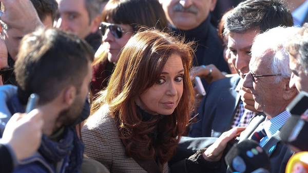 Cristina Kirchner en Tribunales la semana pasada. Foto David Fernández.