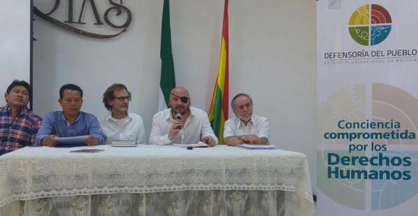 La autoridad está en Santa Cruz para un evento sobre pueblos indígenas con organismos internacionales.