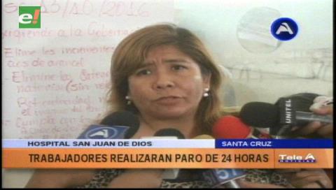 Trabajadores del hospital San Juan de Dios entran en paro
