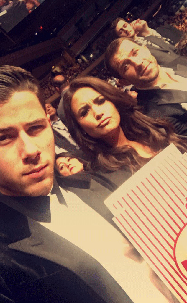 Nick Jonas, Demi Lovato, Luke Rockhold