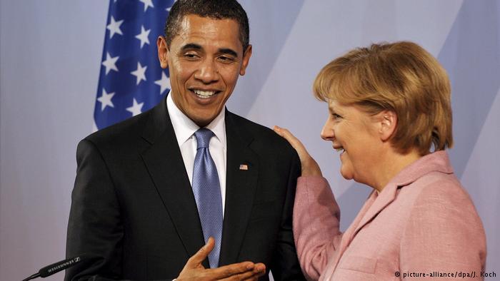 Deutschland - NATO Gipfel mit Barack Obama und Angela Merkel (picture-alliance/dpa/J. Koch)