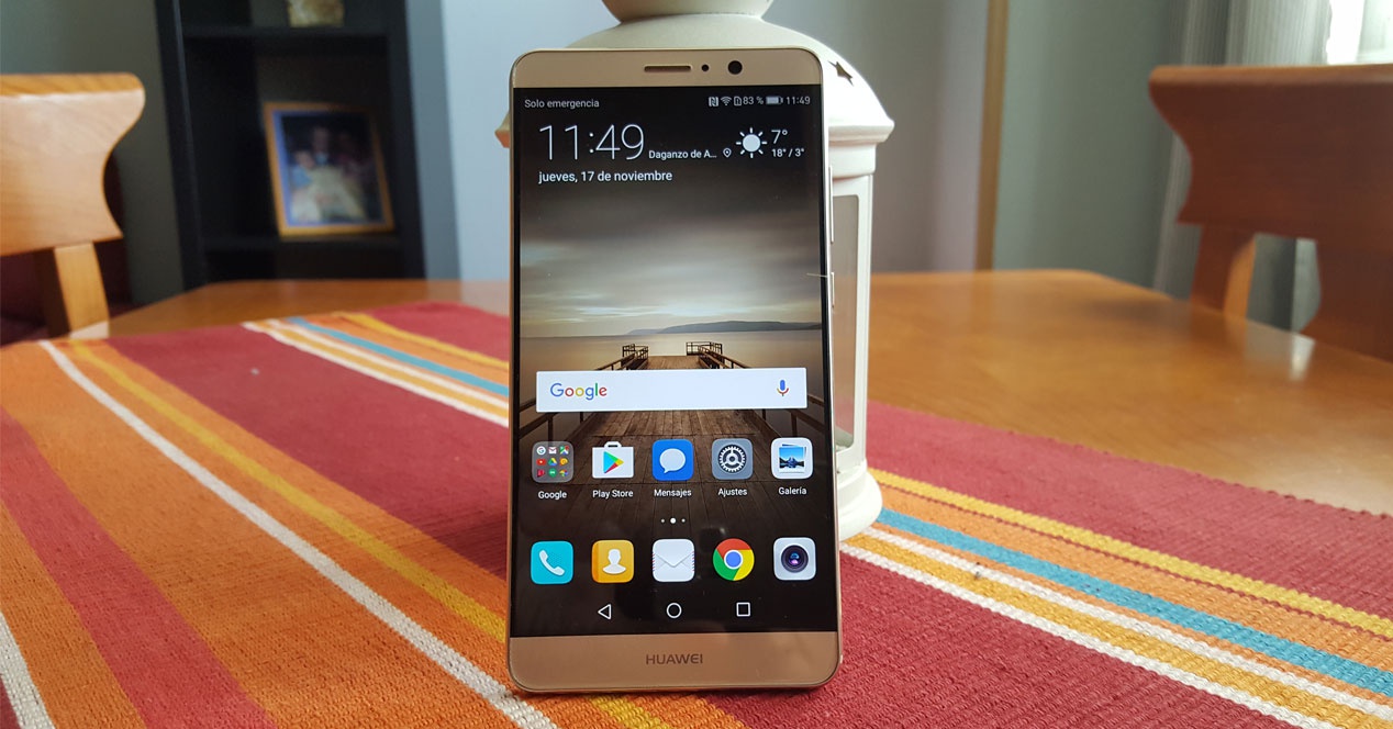 Frontal del Huawei Mate 9