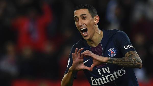 Di María festeja su gol contra el nantes. (Foto: AFP)