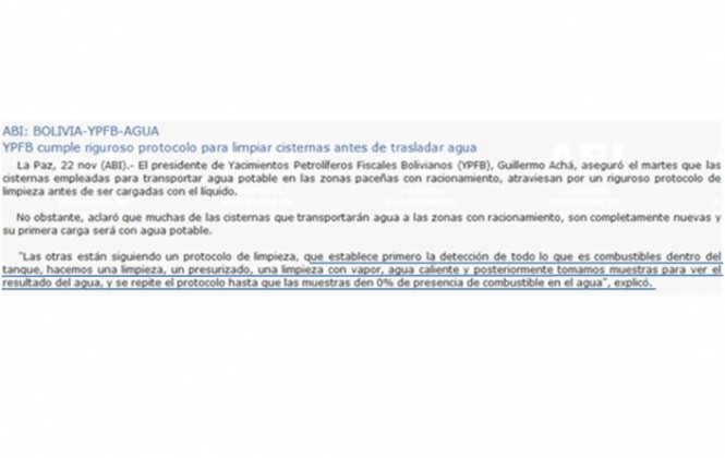 YPFB emite comunicado sobre cisternas que contradice declaración de su presidente YPFB emite comunicado sobre cisternas que contradice declaración de su presidente