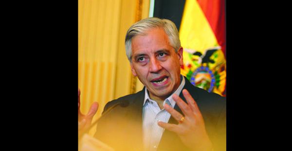 El vicepresidente del Estado Plurinacional, García Linera, habló sobre la muerte del exmandatario cubano