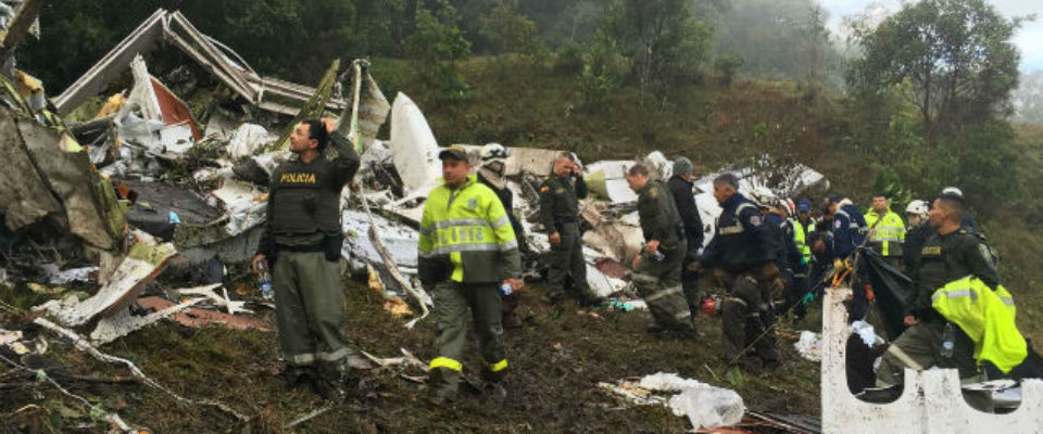 Posible desabastecimiento de combustible habría causado accidente de avión del Chapecoense