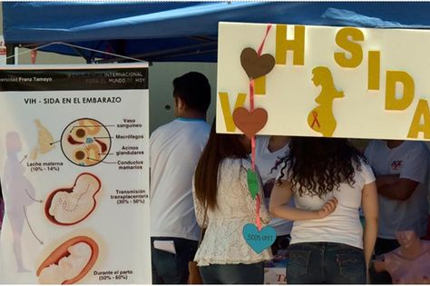 Campaña de concientización sobre el VIH/Sida en La Paz