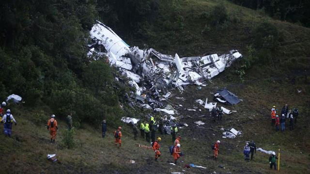 Así quedó el avión después de la tragedia