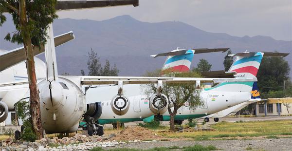 En Cochabamba. Desde la empresa explicaron que las dos naves que se encuentran en el aeropuerto Jorge Wilstermann pertenecen a LaMia Aruba y no a la que está registrada en el país