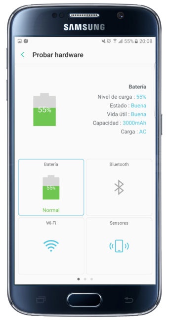 Datos batería Samsung Members