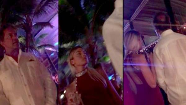 Imágenes de video de Daniel Scioli en Punta Cana con la bailarina Gisela Berger.
