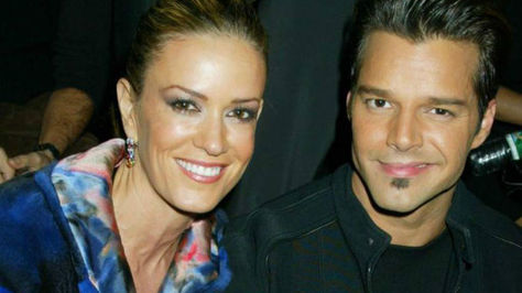 Rebeca de Alba con Ricky Martin. Foto: ActitudFem