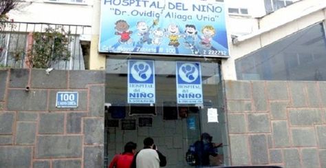 Acceso principal al Hospital del Niño, lugar a donde la niña fue internada de emergencia.