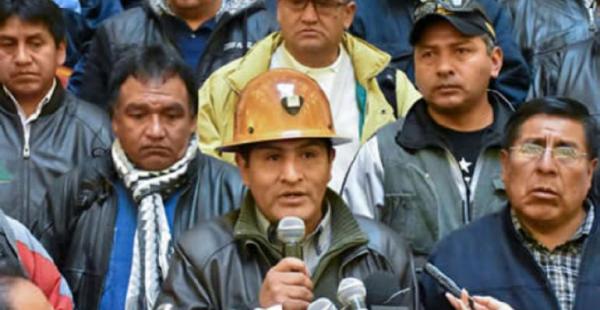 El dirigente de los trabajadores responde ante el conflicto que existe en Bolivia por el cierre de una empresa estatal.
