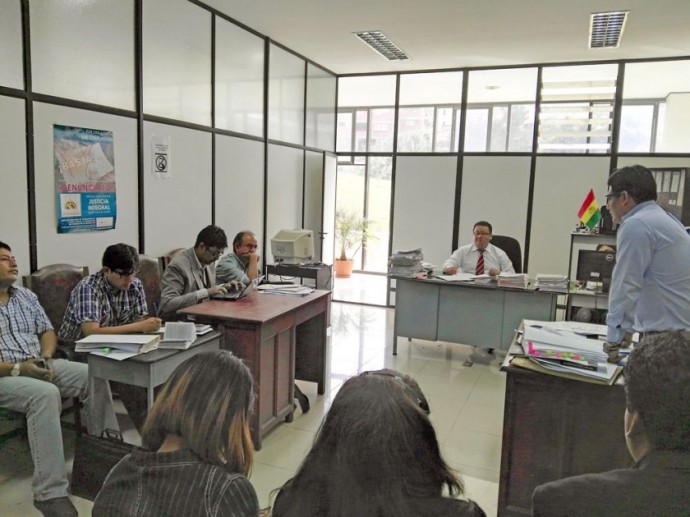 PARTICIPACIÓN. La audiencia de cesación de la detención preventiva de Martín Maturano se realizó la mañana de ayer...