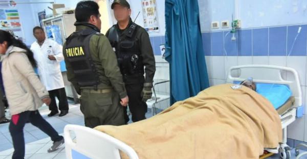 Así quedó el padre de la pequeña tras recibir los golpes