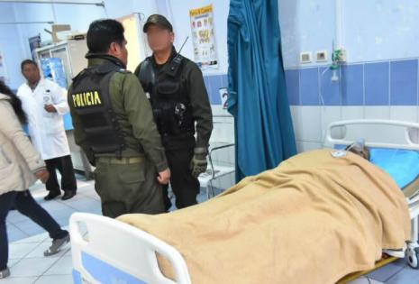 Así quedó el padre de la pequeña tras recibir los golpes