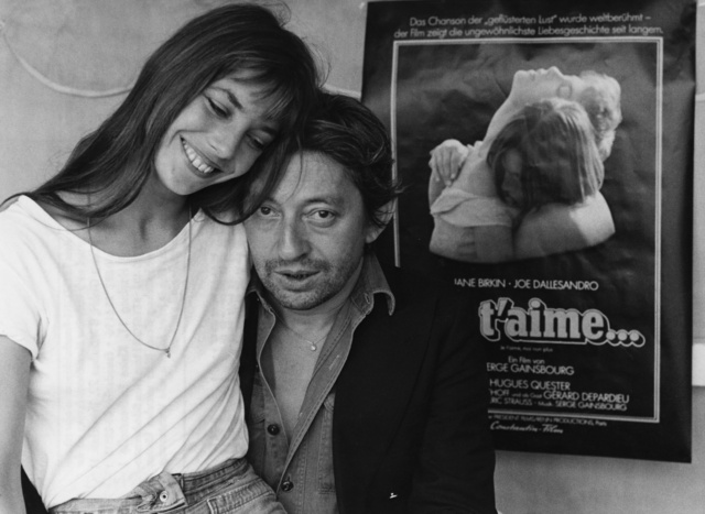 Birkin y Gainsbourg, promocionando la canción.