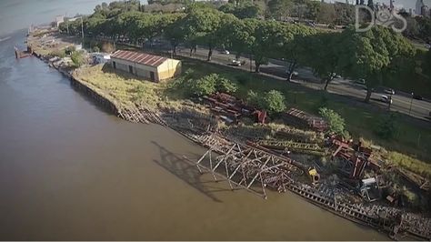 Imagen del puerto Rosario, que está abandonado en Argentina. Foto: Diputados Socialistas