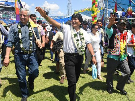 El presidente Evo Morales participa del 
