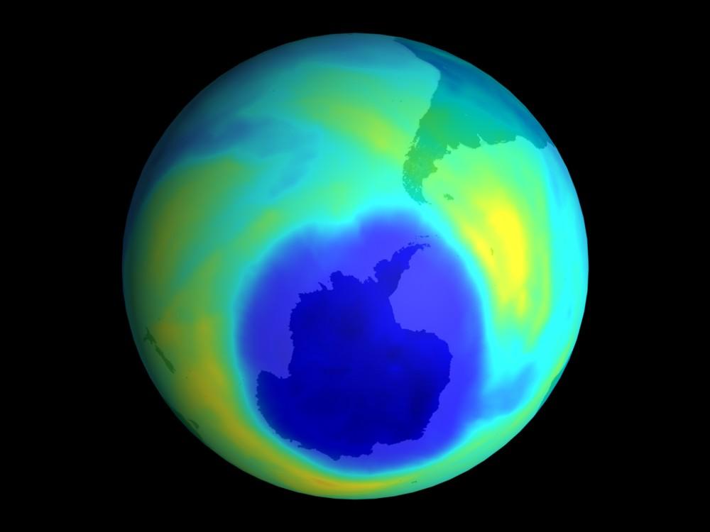 Reducción del agujero de la capa de ozono