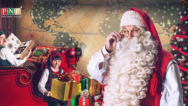 Papá Noel en el celular.
