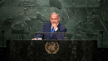 El primer ministro de Israel Benjamin Netanyahu durante un discurso en la Asamblea General de Naciones Unidas en Nueva York el 22 de septiembre de 2016. (Crédito: Drew Angerer/Getty Images/ Imagen de archivo)