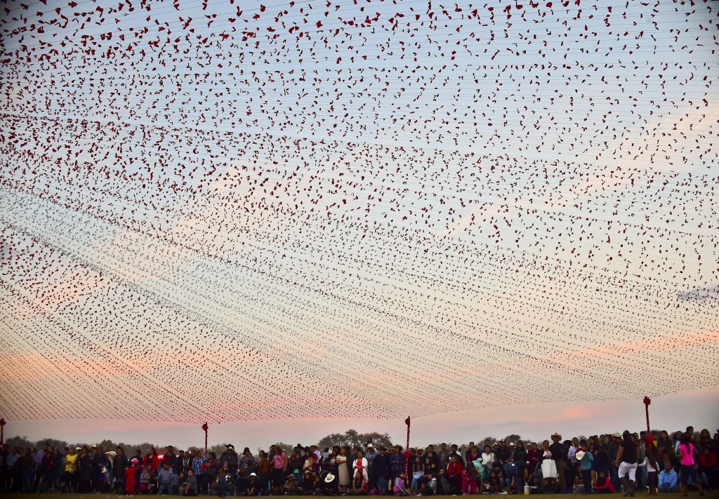 Se esperaban miles de invitados al multitudinario evento (AFP)