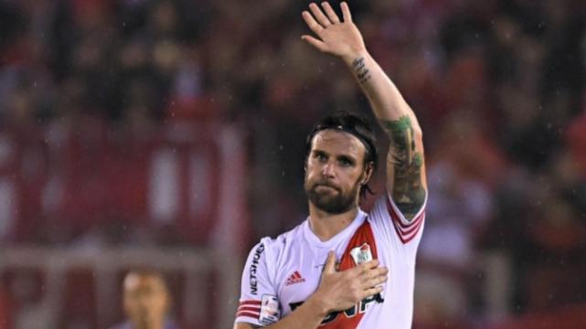 El delantero del Apoel Nicosia de Chipre y leyenda del equipo argentino River Plate anunció este martes. Foto: Internet %image_alt%