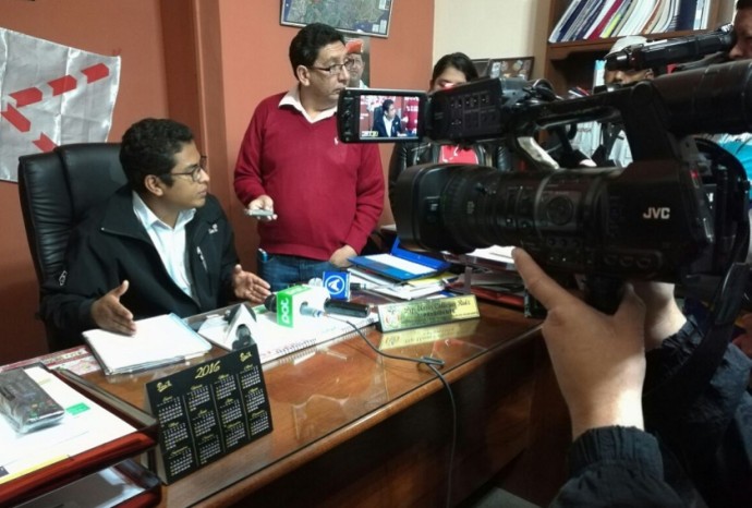 El presidente de la Brigada de Asambleistas de Chuquisaca, Elmar Callejas. Foto: CORREO DEL SUR
