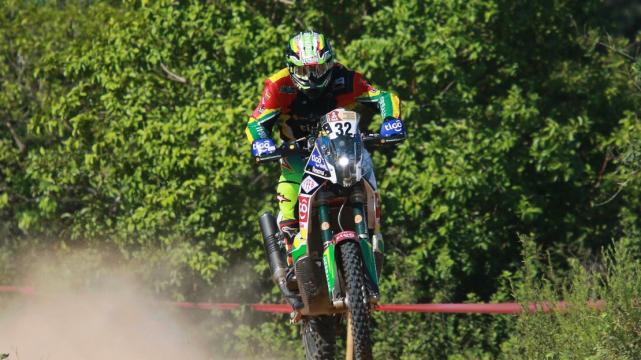 'Chavo' Salvatierra durante el tramo Asunción - Resistencia, corrido este lunes. Foto: Jorge Gutiérrez - enviado especial %image_alt%