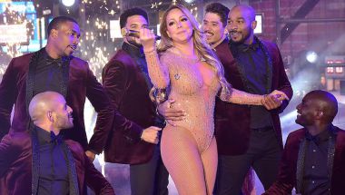 Mariah Carey, durante el evento de Año Nuevo en Times Square. (Eugene Gologursky/Getty Images for TOSHIBA CORPORATION)