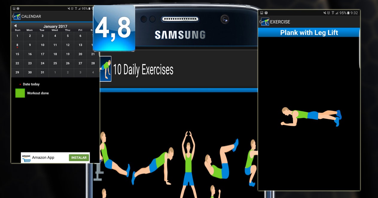 Montaje aplicación 10 Daily Exercices