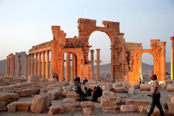 Fotografía facilitada en marzo de 2016 de la ciudad histórica de Palmira, en el centro de Siria, tomada el 12 de noviembre de 2010. EFE/Archivo