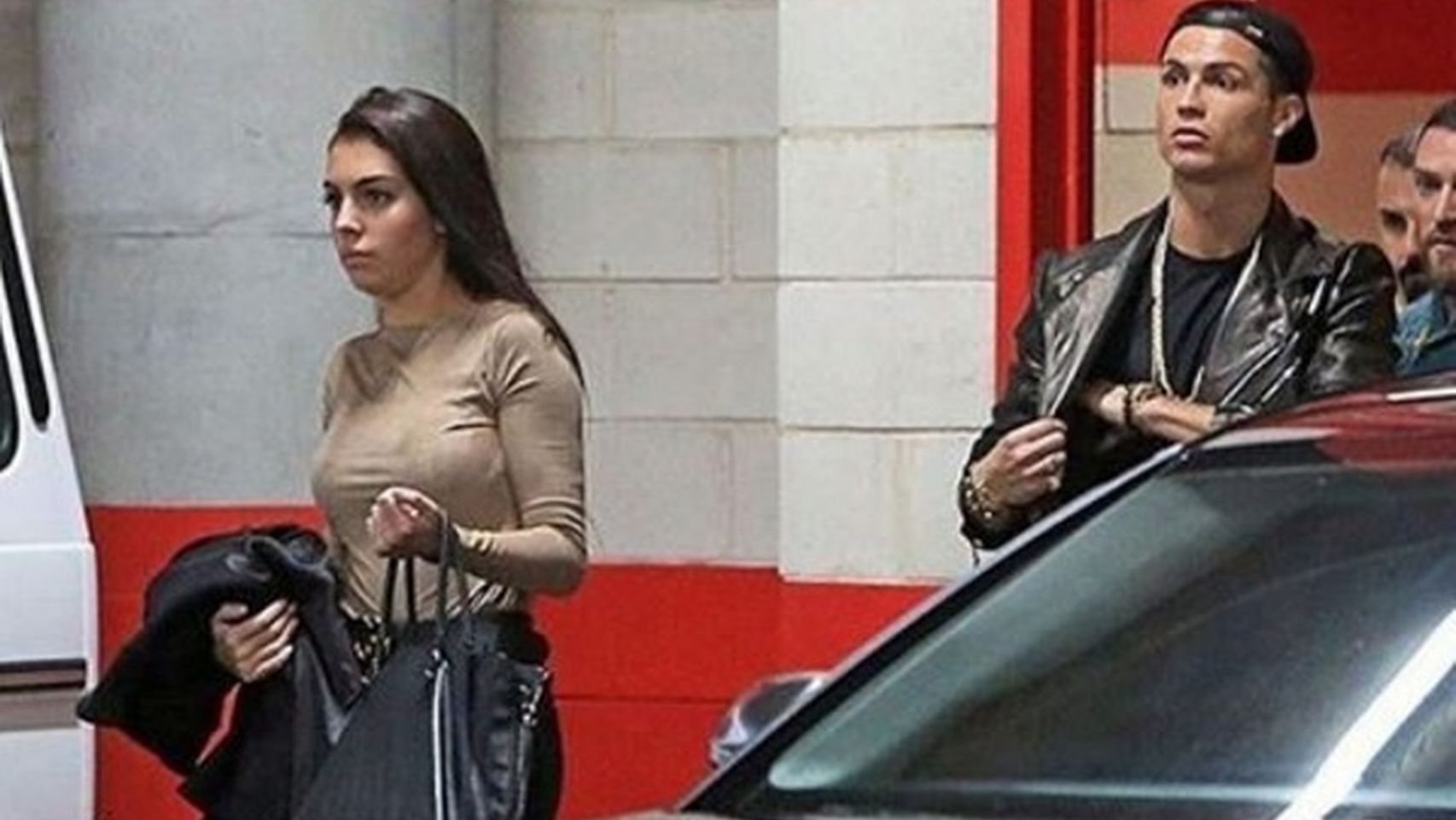 Georgina y Cristiano Ronaldo en una salida nocturna.