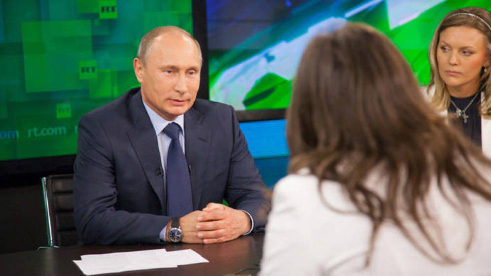 Foto: Entrevista a Putin en RT
