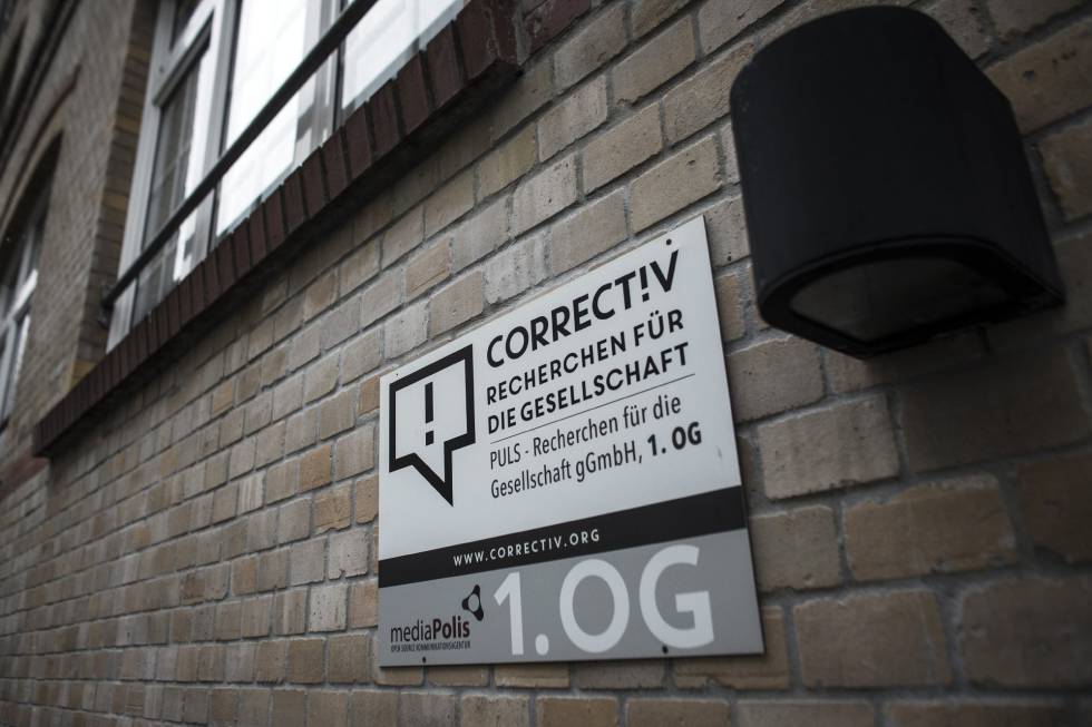 Sede de Correctiv en Berlín, la organización que ayudará a Facebook a comprobar noticias.