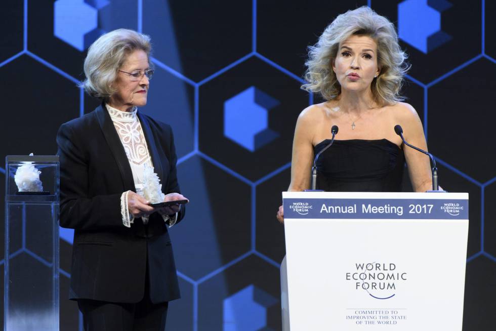 Anne-Sophie Mutter en el Foro de Davos.