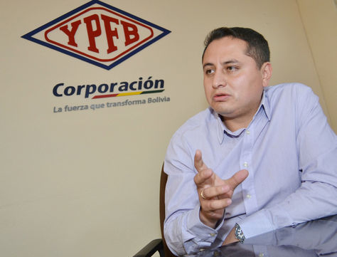 Guillermo Achá, presidente de Yacimientos Petrolíferos Fiscales Bolivianos (YPFB) Foto: Miguel Carrasco - Archivo