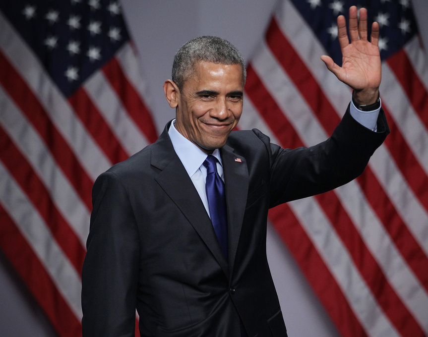 Barack Obama durante una conferencia en el SelectUSA Investment Summit, en 2015.