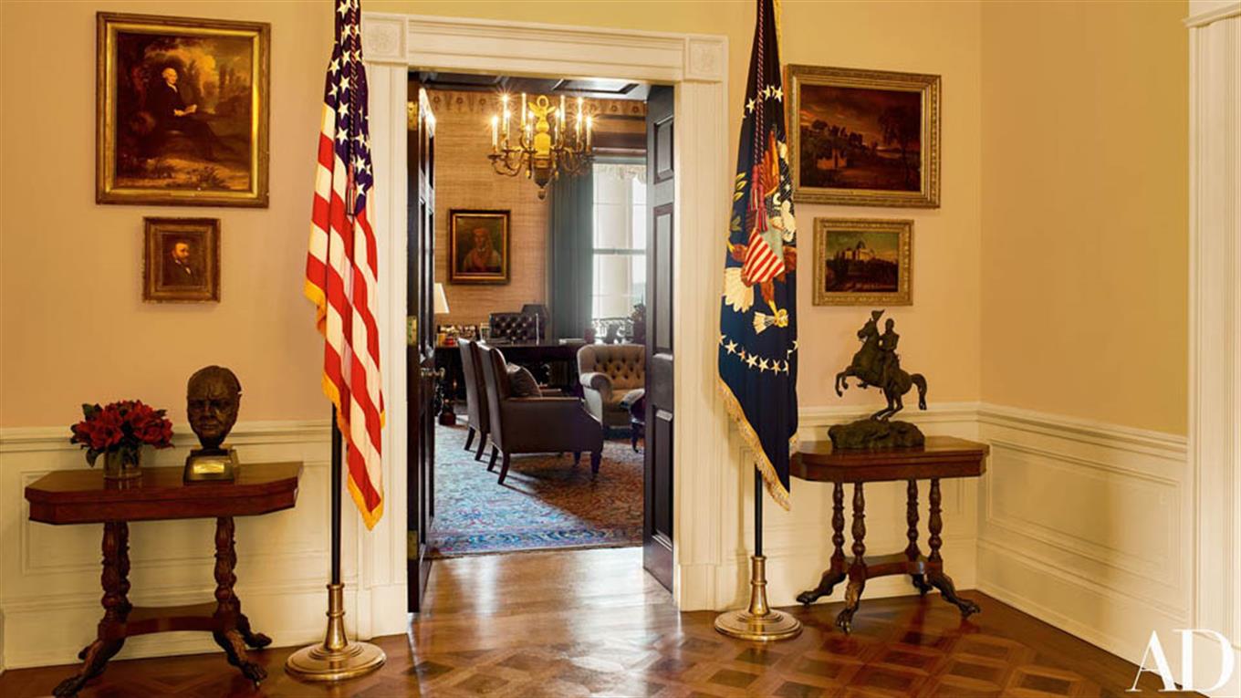 Así lució la Casa Blanca durante la administración Obama. Foto: Architectural Digest