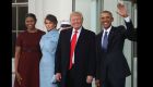 ¡Bienvenido presidente! De izquierda a derecha aparecen Michelle Obama, Melania Trump, Donald Trump y Barack Obama en la Casa Blanca antes de dirigirse al Capitolio Nacional para la toma de posesión de Donald J. Trump. (Crédito: Getty Images)